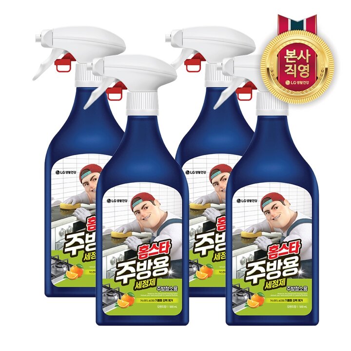 홈스타 주방용 세정제 오렌지향 500ml x 4개