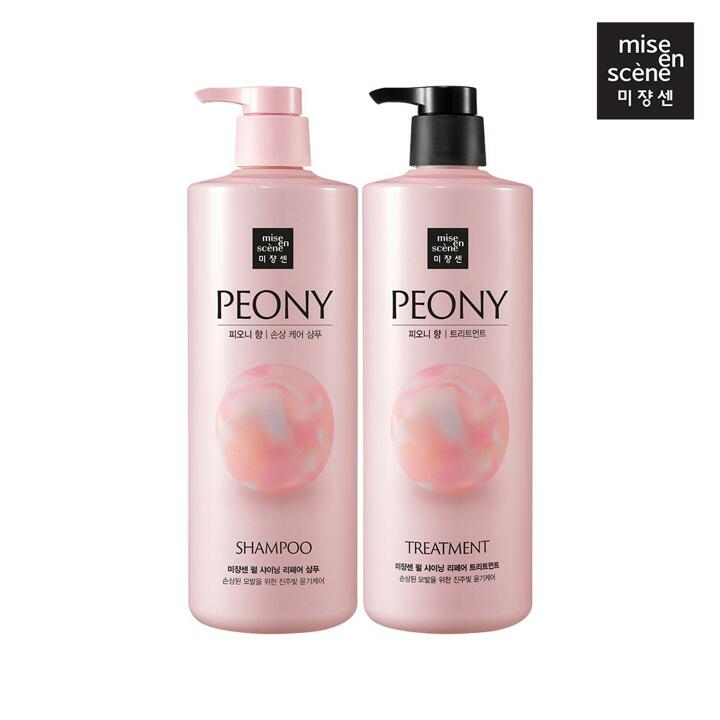 미쟝센 펄샤이닝 리페어 샴푸 피오니향 1000ml+미쟝센 펄샤이닝 리페어 트리트먼트 피오니향 1000ml