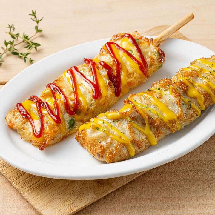 [냉동] 탱글한 야채핫바 400g(5입) 1팩 + 문어핫바 400g(5입) 1팩