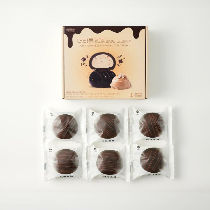 더바른 초코팅 피넛버터크림떡 1box 개별포장 국내산