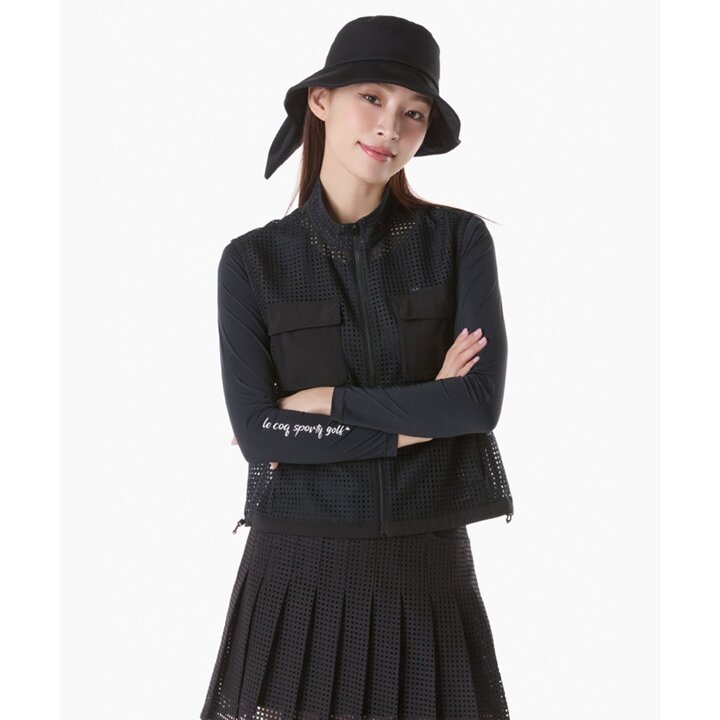 (신세계 사우스시티)여성 우븐 메쉬 풀집업 베스트 (GQ122LWV31)