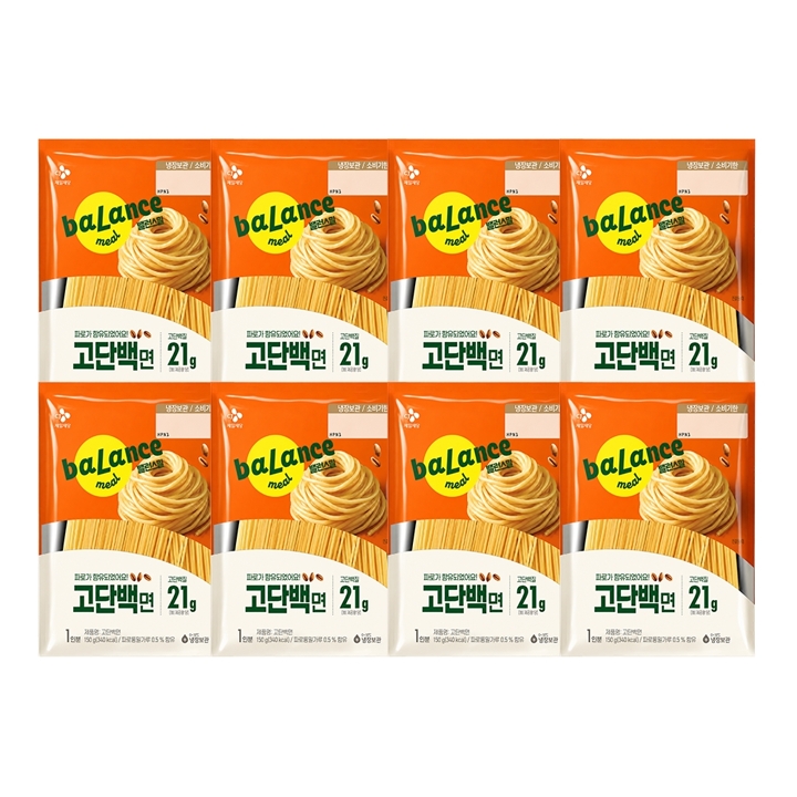 CJ제일제당 밸런스밀 고단백면 150g x8개