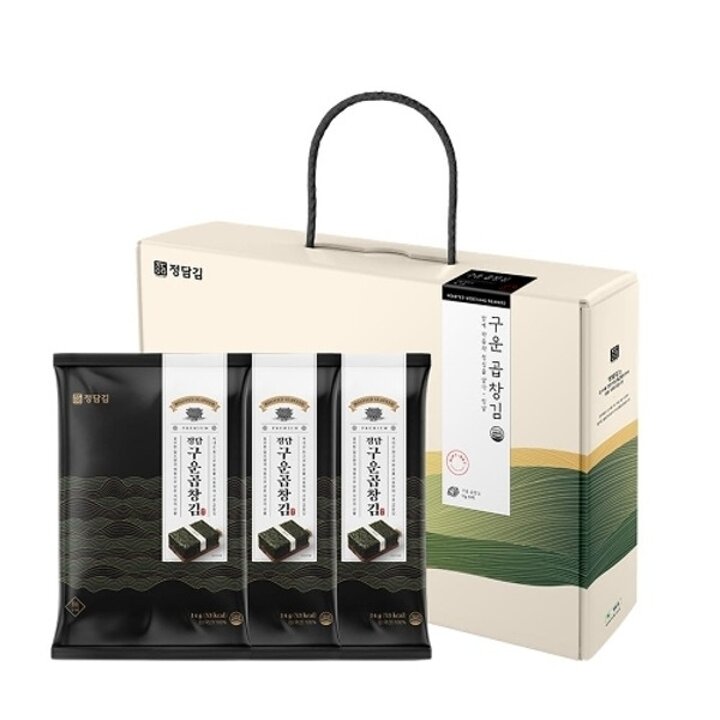 (리미드) 정담 구운 곱창김 선물세트 (구운 곱창김 14g x 10봉)20164885643515