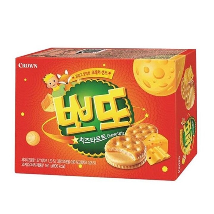 크라운 뽀또 치즈타르트 161g x 2개[35018454]