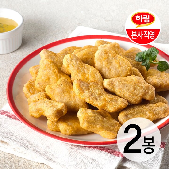 [본사직영] 하림 굿초이스치킨너겟1kg*2봉