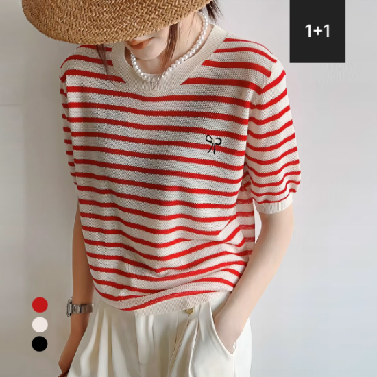 [1+1] KARRA 펄리본단가라니트_A4M0597_SET