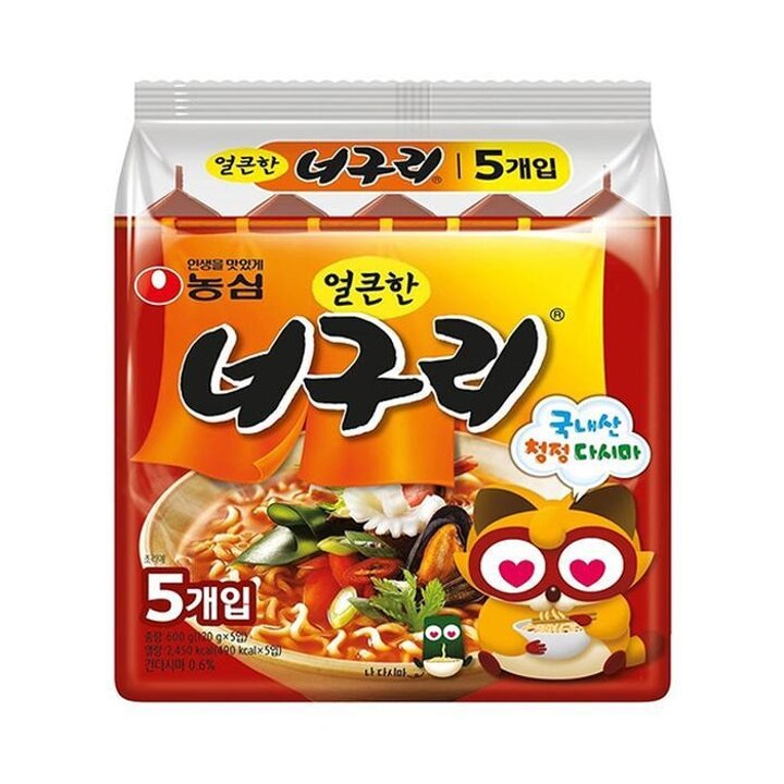 봉지라면농심얼큰너구리120g20개
