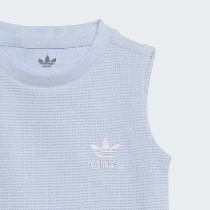 (신세계 사우스시티)[adidas kids] (A085-A100) 와플 쇼츠 탱크 세트 (KC8079)