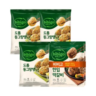 CJ제일제당 비비고 도톰동그랑땡 560g x3개+한입떡갈비282g x2개