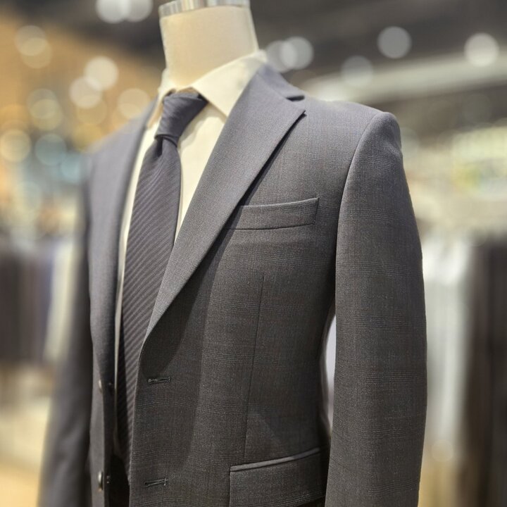 (신세계하남점)renoma 프리미엄  S/S  쉐도우 체크 네이비 수트 RQAMSJ26A