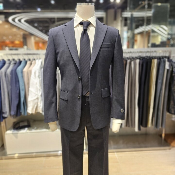 (신세계하남점)renoma 프리미엄  S/S  쉐도우 체크 네이비 수트 RQAMSJ26A