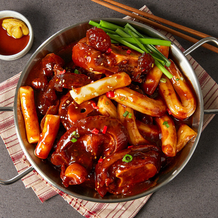 원팩쿠캣 매콤우족찜 2종 (오리지널/매운맛) 2종 x 2팩씩 (총4팩)