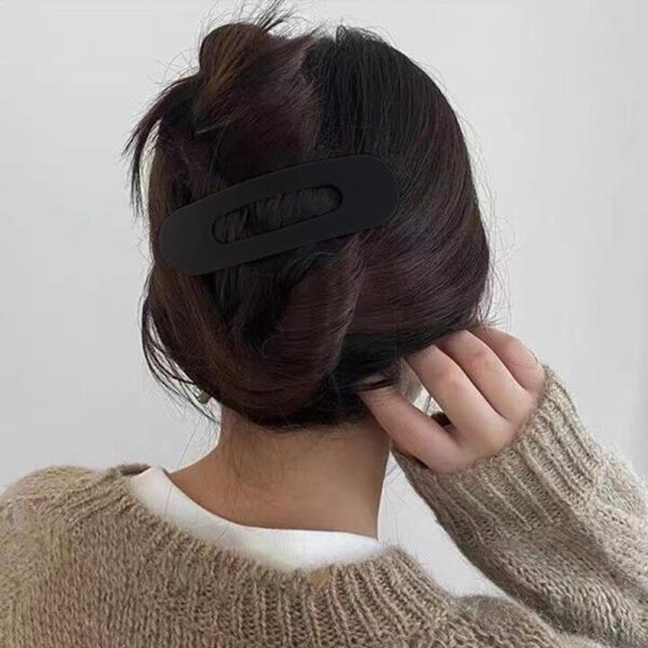 아트박스/앤어바웃 빅사이즈 타원형 고정 클립 헤어핀