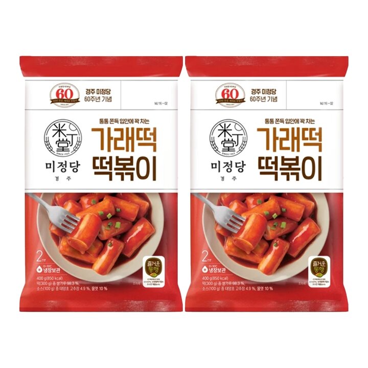 CJ 미정당 가래떡 떡볶이 400g x2개