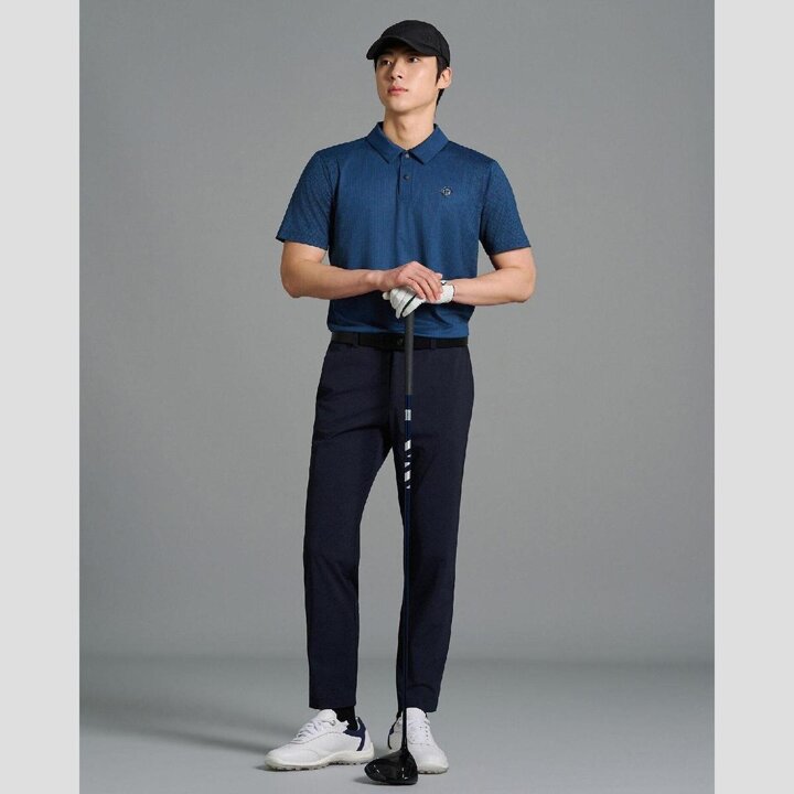 (신세계강남점)SS26 [B under] 남성 그라데이션 심볼 패턴 반소매 티셔츠 - 로얄 블루 (BJ6542M37N)