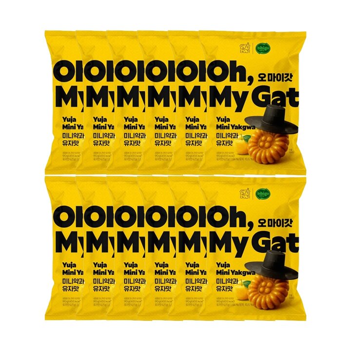 CJ 비비고 오마이갓 미니약과 유자 90g x12개