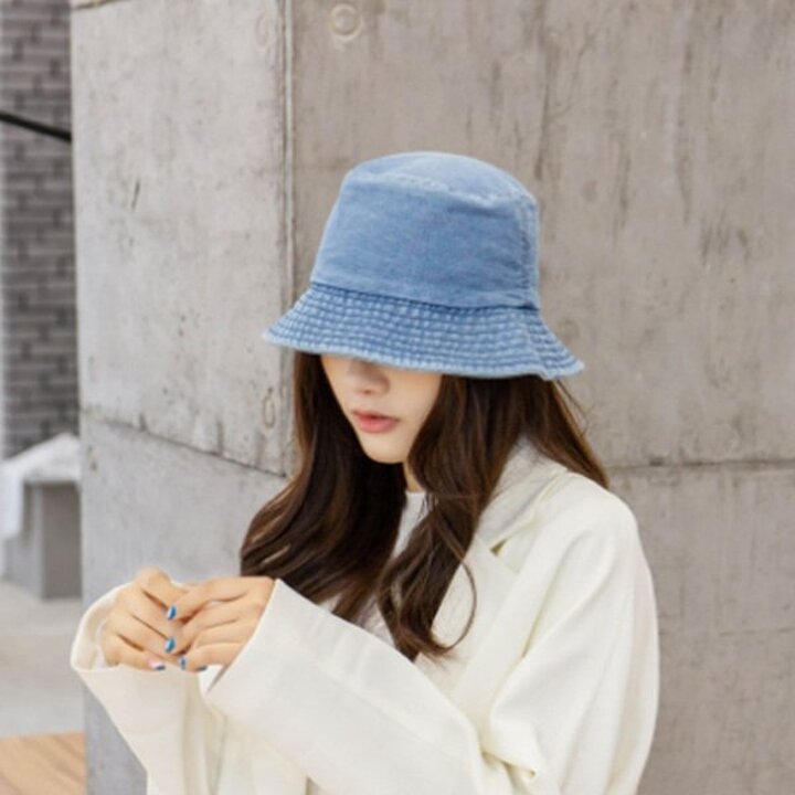 남여공용 캐주얼 버킷햇 청모자 데님 벙거지모자