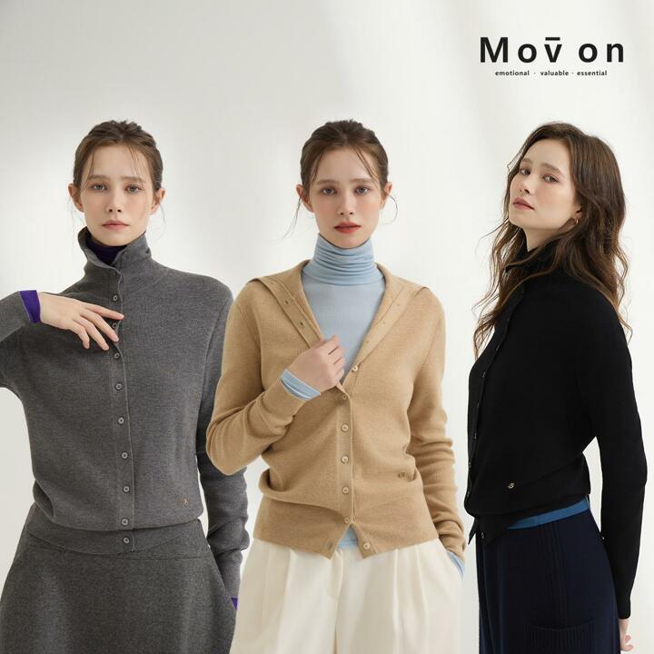 모브온 하이넥 풀오버 가디건 3종(인기★)