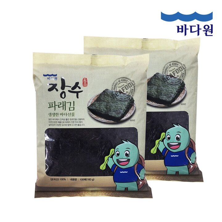 바다원 국산 전장김 파래김 100장+100장