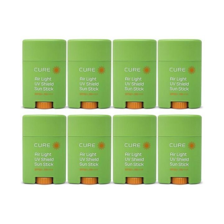 김정문알로에큐어에어라이트유브이쉴드선스틱20g(SPF50+)8개Ss