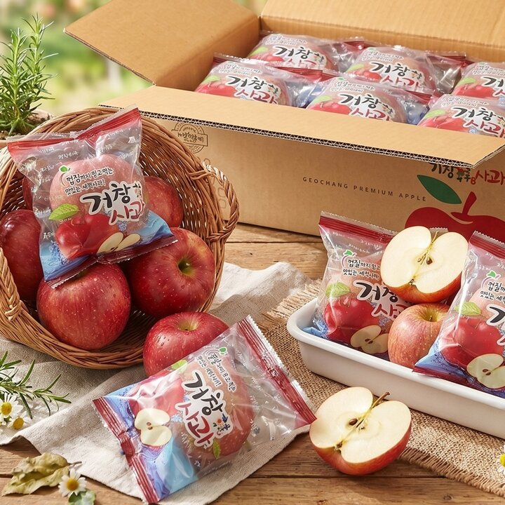 아삭아삭 가정용 세척사과 5kg (17-22과)