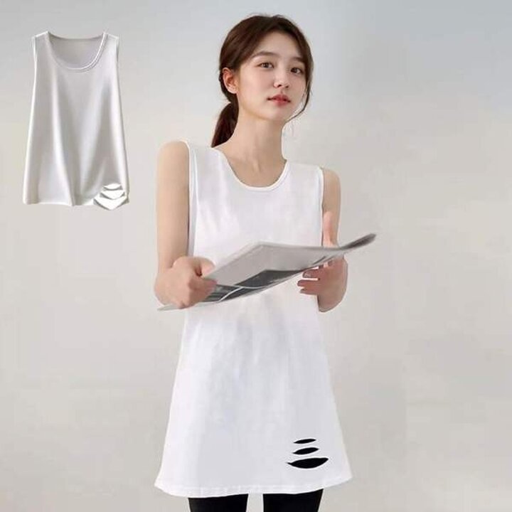 여성 민소매 티셔츠 루즈핏 나시
