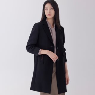 [지센] 피어로즈 싱글버튼 테일러드 롱 자켓 LFJKO993_BK_미판매