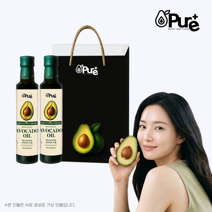 [퓨어플러스] 엑스트라버진 오메가 밸런스 아보카도오일 선물세트 (250ml x 2병)