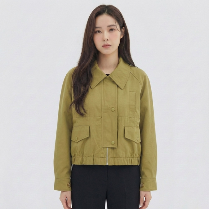 [반에이크] 루즈핏 밑단밴딩 점퍼_VB33JPUD01Z