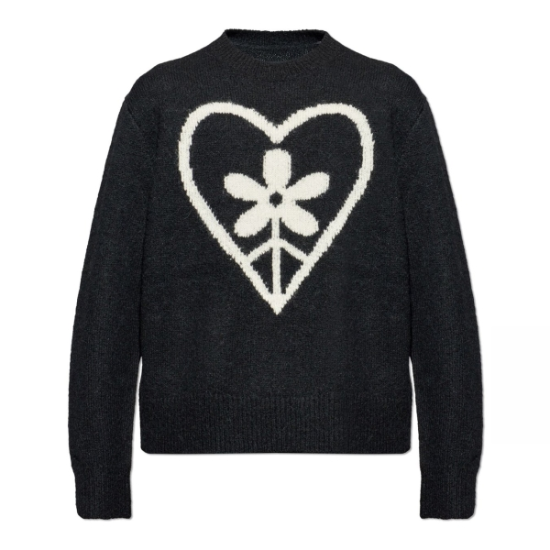 26 FW 올세인츠 핀덴 인타르시아 니트웨어 블랙 FINDENM042KD