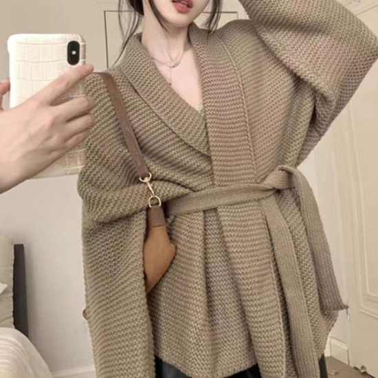 루즈핏 로브형 두툼가디건19873758667501
