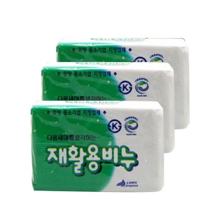 재활용비누 소프랜드 3개입 240g