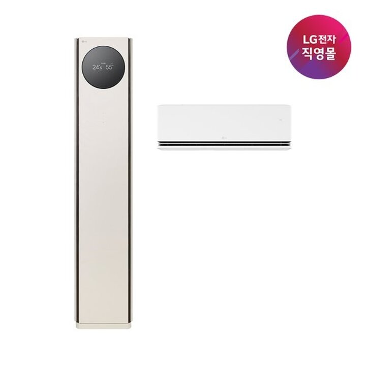 [LG전자 직영][26년형] LG 휘센 AI 오브제컬렉션 2IN1 타워I에어컨 FQ22GN9BE2 [일반배관][전국무료/기본설치비/실외기포함](9시리즈)