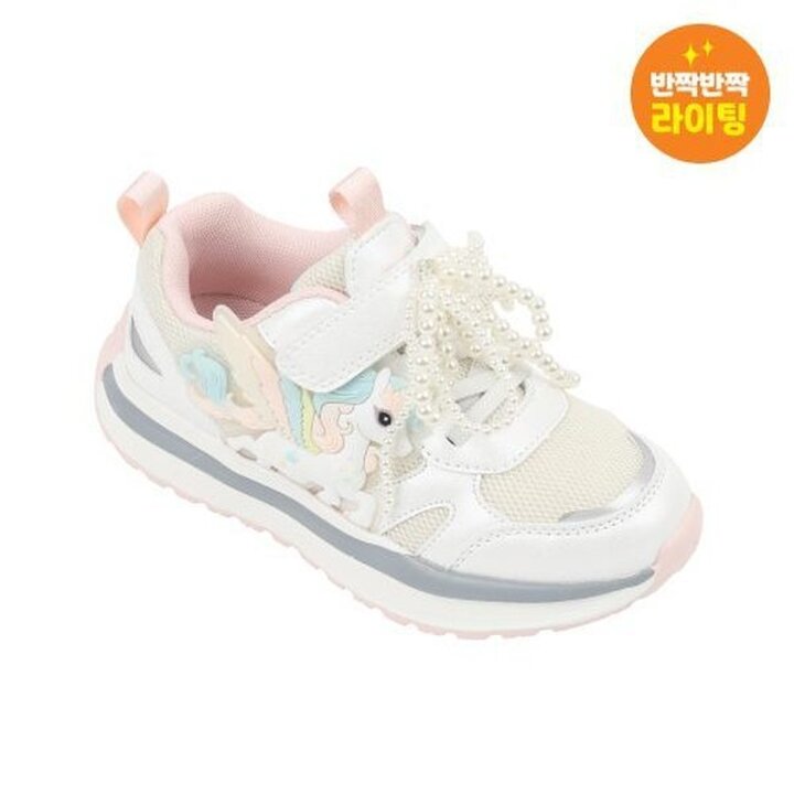 (대전신세계)토박스 다이노솔즈 유니콘운동화 LED 운동화 미스틱 유니콘 키즈 (화이트/WHT)   DNYCG1TSMU11