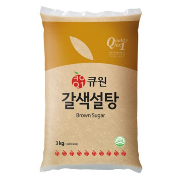 삼양사 큐원 갈색설탕 3kg X 4개