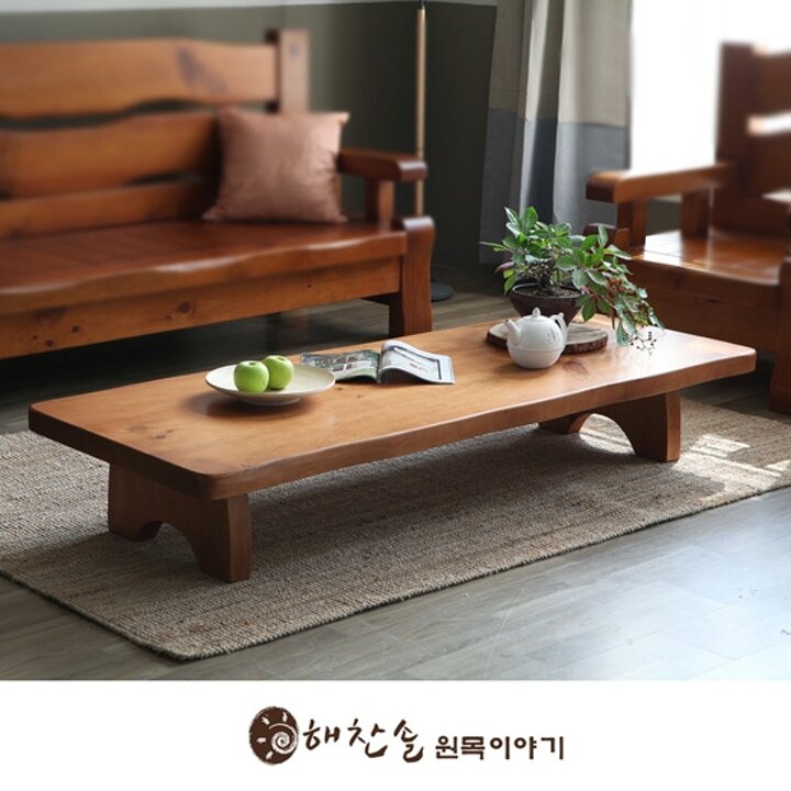 [*신세계쇼핑/단독특가*] 소나무 통원목 풍경 1800좌탁