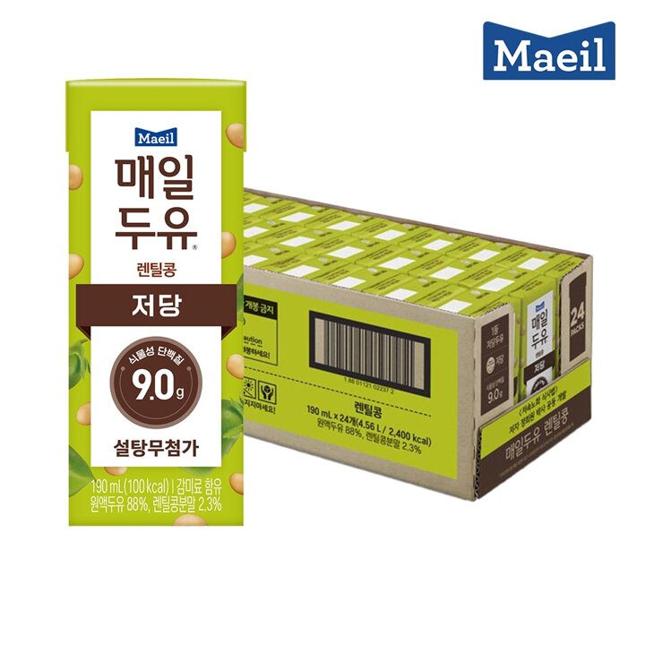 매일두유 렌틸콩 190ml 24팩