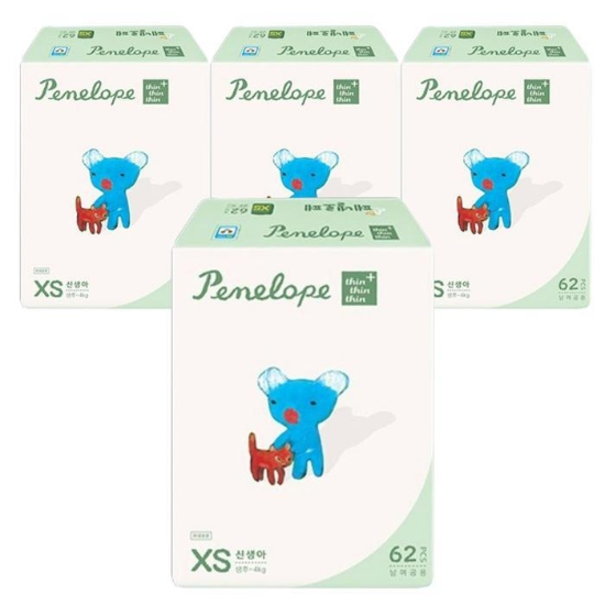 (주)셀러허브 페넬로페 씬씬씬 플러스 밴드형 1단계 남여공용 62Px4
