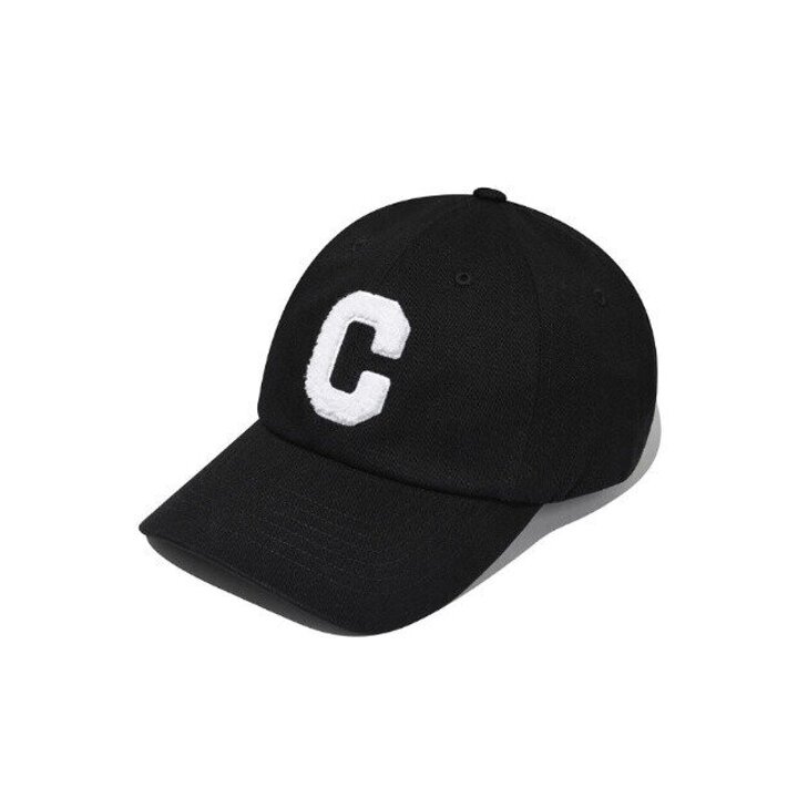 커버낫모자 CQK CO2506CA01-BK [스탠다드 핏] C 로고 B.B 캡 블랙