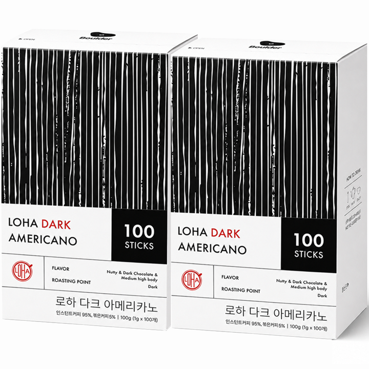 (G)로하 다크 아메리카노 스틱커피 100T x 2개