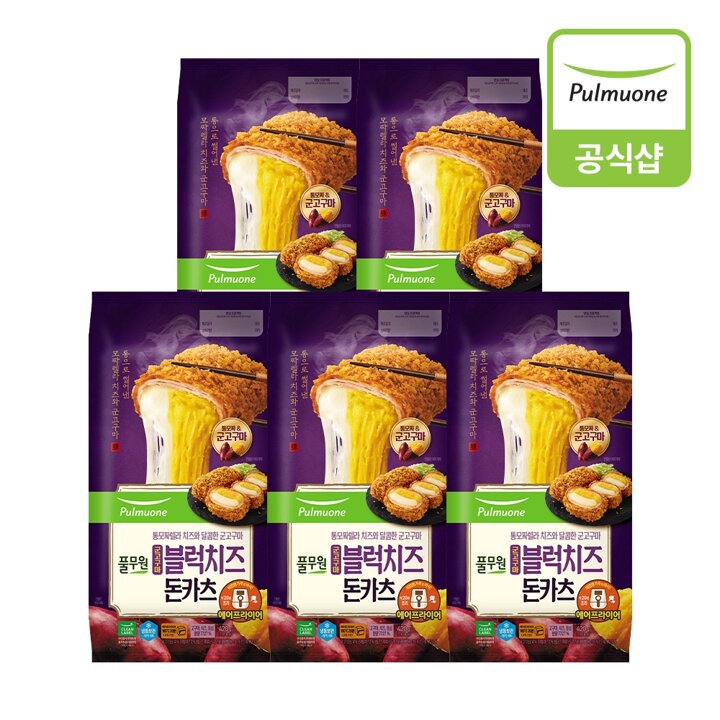 [풀무원] 군고구마블럭치즈 돈카츠 420g 5개