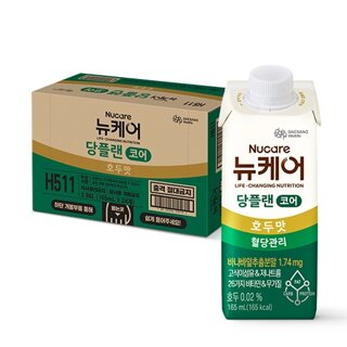 [대상웰라이프] 뉴케어 당플랜코어 호두맛 (165mlx24팩), 1박스