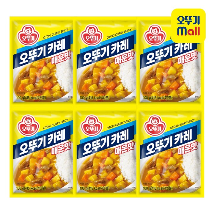[오뚜기] 오뚜기카레 매운맛 100g 6개