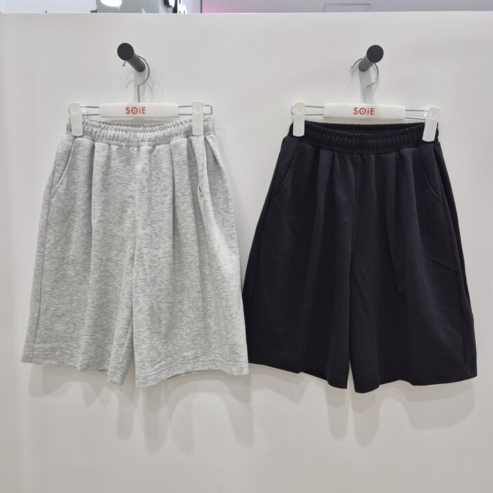 26M0205 6부 사이드 폴딩 버뮤다 바지SH