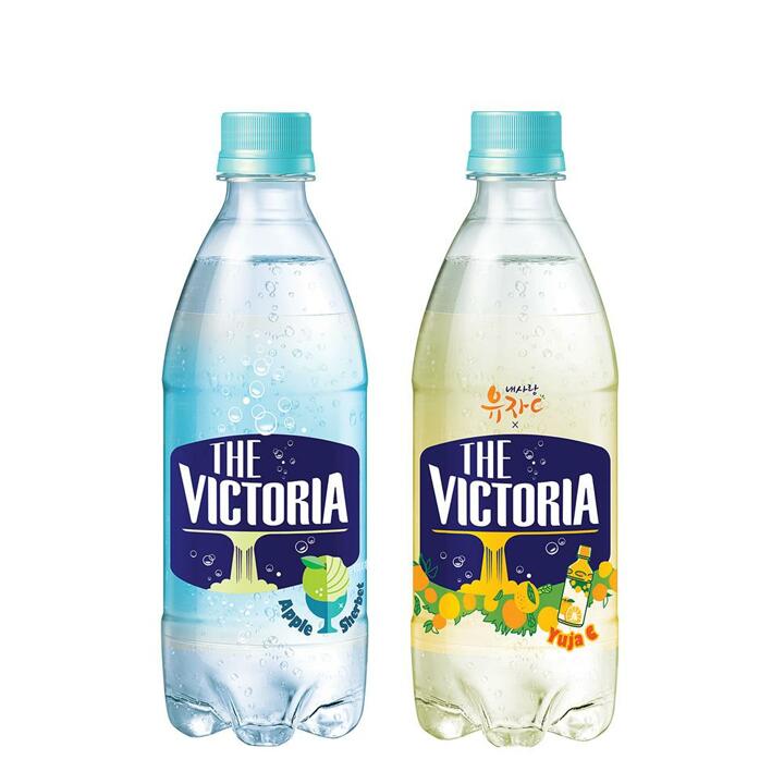 (G) 웅진식품 더 빅토리아 탄산음료 500ml 애플셔벗10입+내사랑유자C10입 교차구성