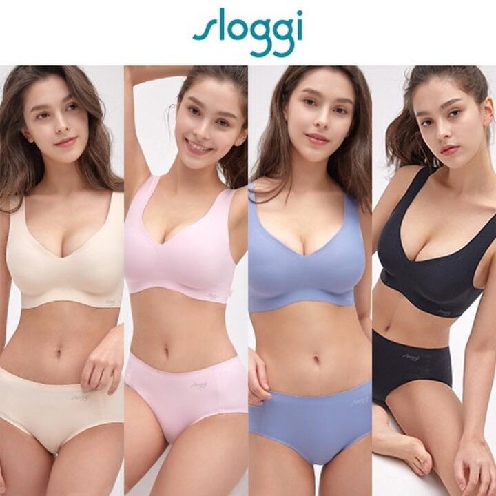 (신세계강남점)슬로기 베이직 프리컷 브라 팬티 세트 4Colors