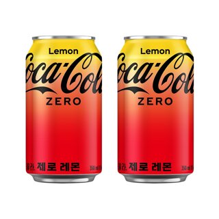 [본사직영] 코카콜라 제로 레몬 350ml CAN (24입)