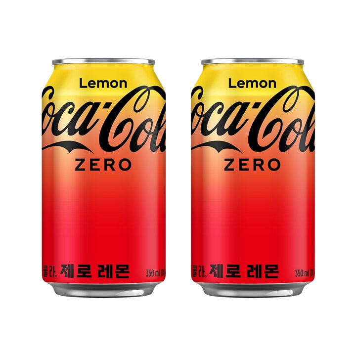 [본사직영] 코카콜라 제로 레몬 350ml CAN (24입)