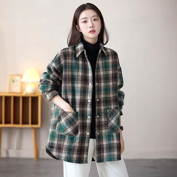 [헬리꽁땡]포켓체크셔츠점퍼2종