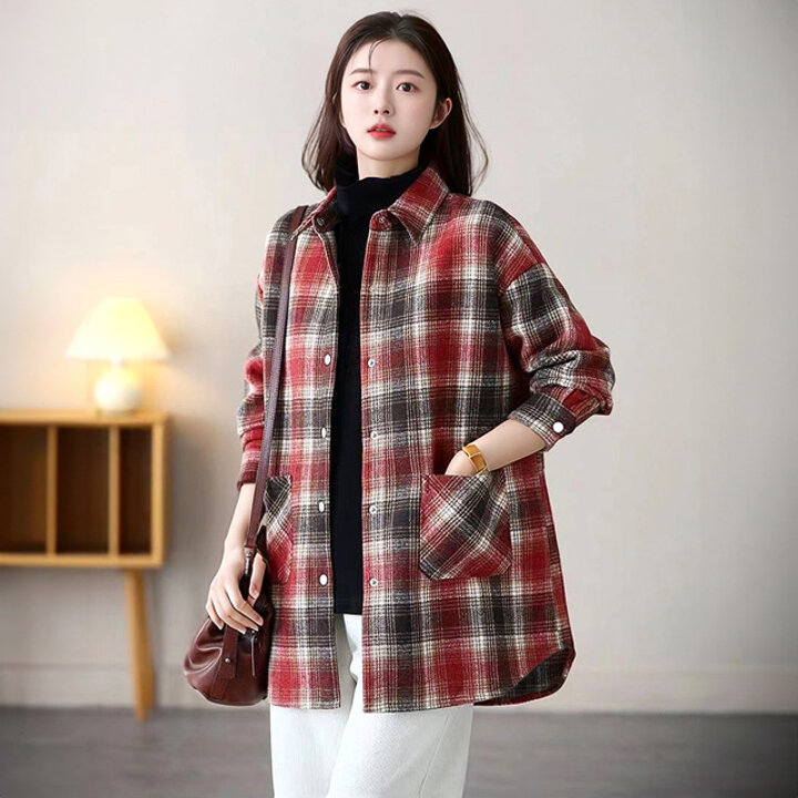 [헬리꽁땡]포켓체크셔츠점퍼2종